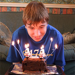 Oliver is 17 today!