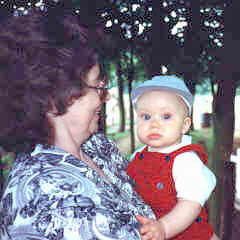 Oliver with his Nanna